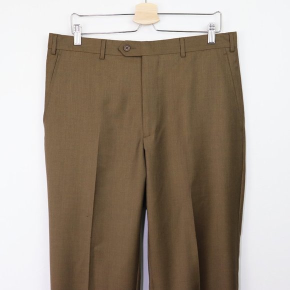 Santorelli Pants Nwt Santorelli Romeo Luxury Wool Dress Pants Flat